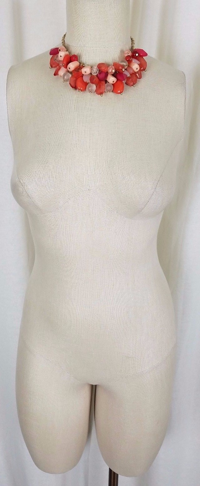 Resin Statement Dangle Charm Bib Cluster Chunky B… - image 5