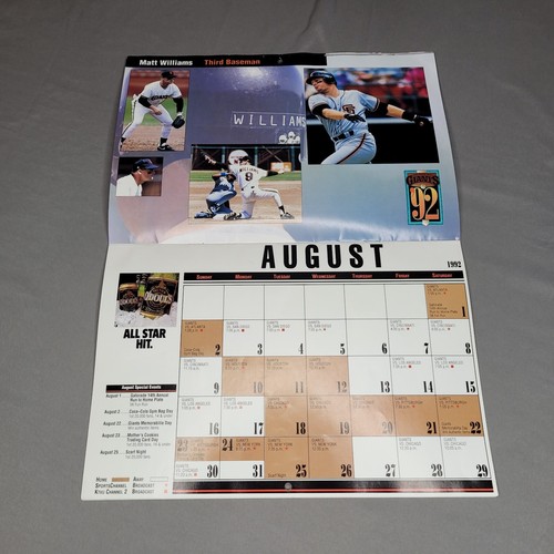 San Francisco Giants 1992-93 Wall Calendar Candlestick Park Vintage SF Baseball - Picture 6 of 9