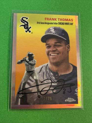 Frank Thomas /75 2023 Topps Chrome Platinum Anniversary Rose Gold Refractor S125