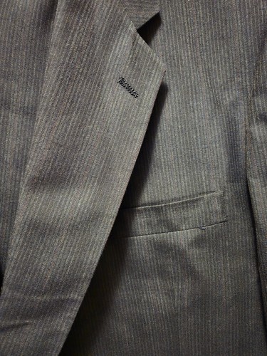Ratner Men's Suit Black Gray Jacket and Pants - Picture 4 of 13