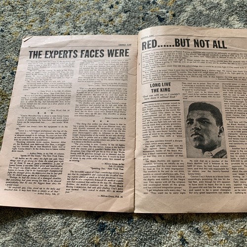 1964 MUHAMMAD ALI CASSIUS CLAY I AM THE KING Boxing Magazine Program The BEATLES - Picture 12 of 12