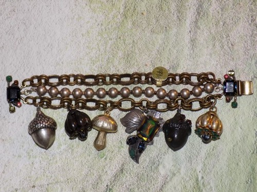 Miriam Haskell Woodland Charm Bracelet-$508 MSRP - Picture 2 of 4