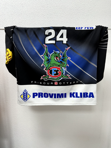 Camiseta deportiva de hockey Friburgo Gotteron 24 Suiza bueyesner talla M - Imagen 7 de 13