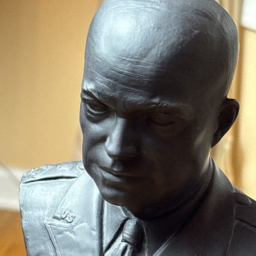 Vtg Pres. Dwight D. Eisenhower 1970 Wedgwood Basalt Bust Collectible Vintage - Picture 2 of 18