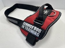 Industrial Puppy Service Dog In Training Red Reflective Harness Size Medium