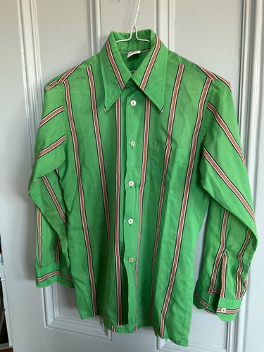 vintage 70’s women cotton blend shirt with pointy collar great cond - Picture 3 of 5