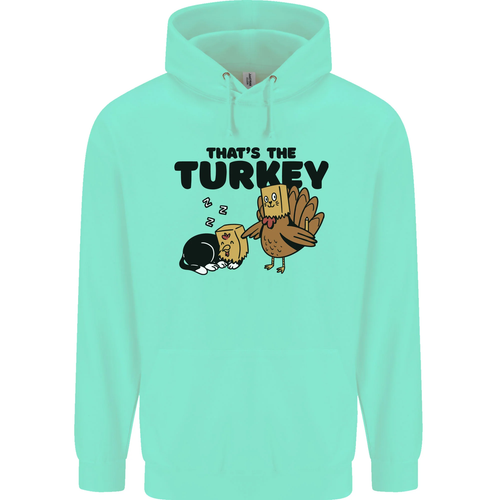 Thanks Giving Christmas Turkey Cat Childrens Kids Hoodie - Picture 22 of 68
