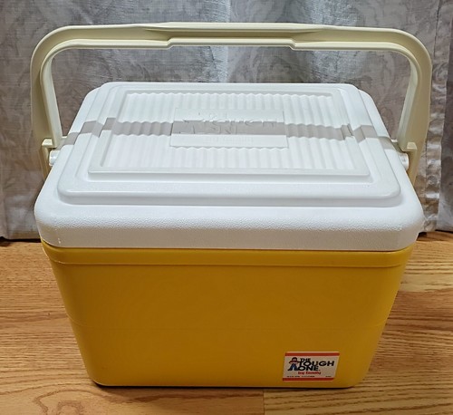 Vintage Cooler The Tough One by Family 12 Quart Retro Yellow