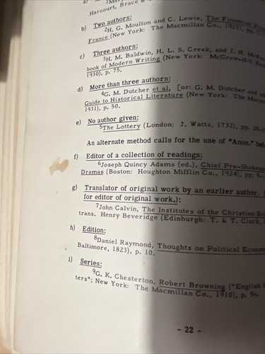 *RARE* Vintage Manual for Writers of Dissertations by Kate L. Turabian 1952 - Picture 10 of 13