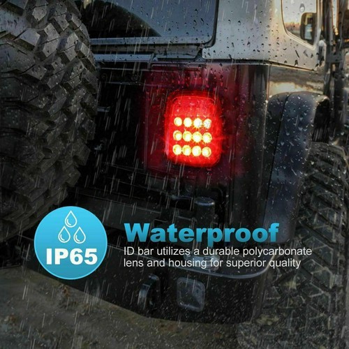 For 97-06 Jeep Wrangler TJ 4Pcs LED Headlights High Low DRL Beam+Tail Lights Kit - Picture 4 of 12