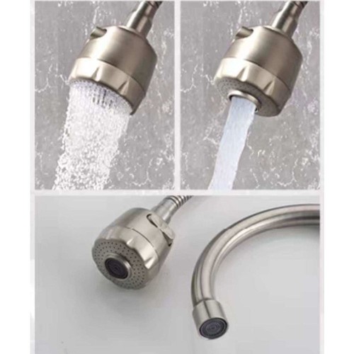 304 Stainless Steel Double Sink Tap 2 Mode Pillar Mounted Tap Home Use - Picture 6 of 7