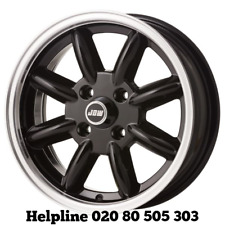 TRIUMPH STAG 15x5.5 Black Hi-lite Alloy Wheels x 4 / Minilight Design (NEW)
