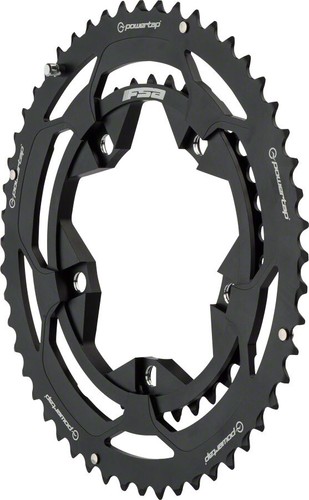 FSA Powertap C1 Anello Catena Doppia 50/36T 53/39T 5 Bulloni 110 BCD - Foto 2 di 2