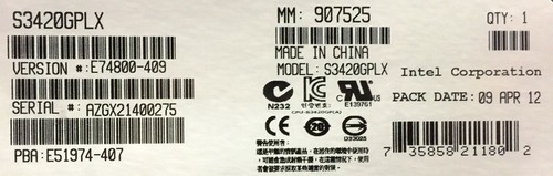 Intel S3420GPLX, LGA1156 Socket Motherboard,  ATX, DDR3 ECC New Retail Box  - Picture 2 of 2