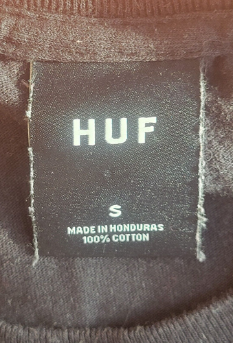 HUF 'Doomsday TT T-Shirt' Uomo S Nero UFO Grafica Skateboard Spedizione Gratuita - Foto 4 di 8