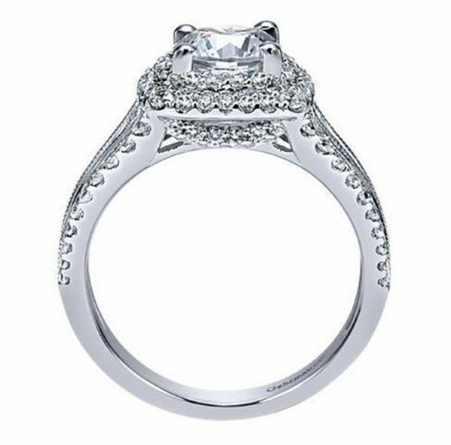 Women Silver Plated Diamond Silver fashion Pattern Vintage Style Ring Gift AU - Picture 4 of 4