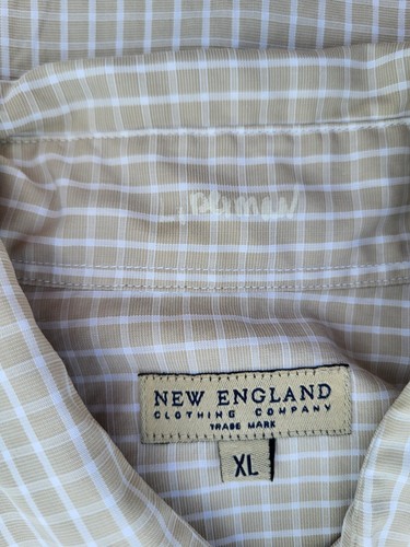 Camisa New England Clothing Company Para Hombre XL Abotonada Luz Academia Softboy - Imagen 14 de 14