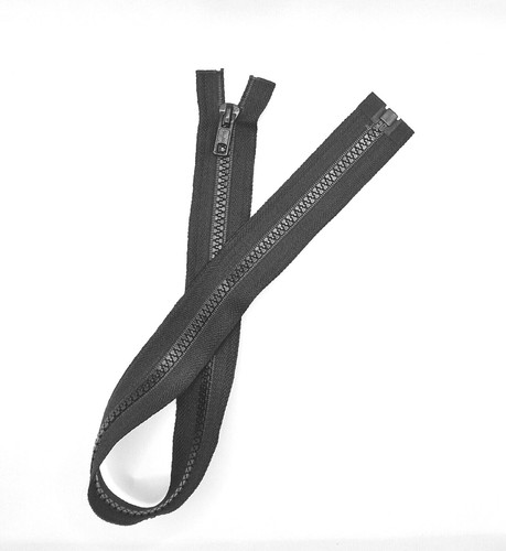 Chunky Zips No.5 Plastic Open & Close End - Colour Black - High Quality Zips - Picture 30 of 36