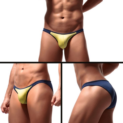 New Men's Underwear T-Back G-String Briefs Boy Breathable Tangas Thong Ice Silk - Picture 36 of 43