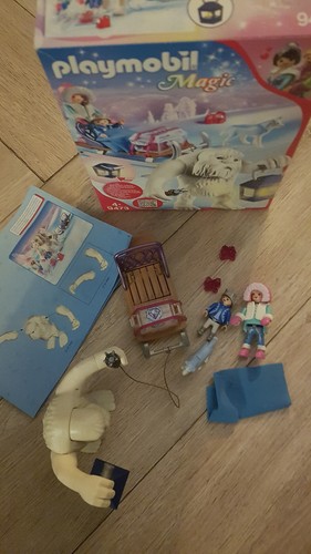 PLAYMOBIL 9473 Magic Schneetroll mit Schlitten Yeti mit LED-Laterne komplett+OVP - Bild 4 von 7