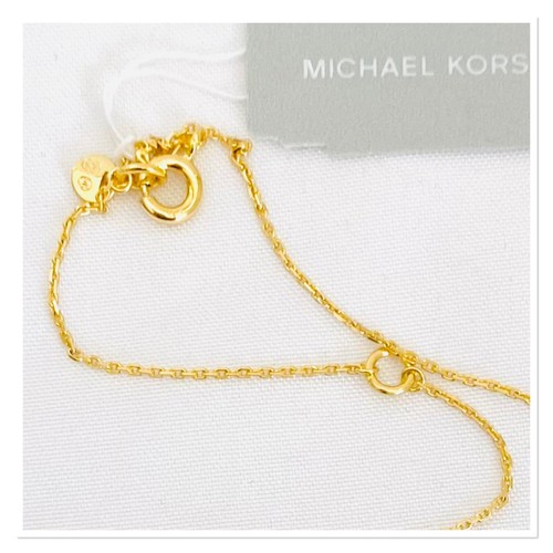 MICHAEL KORS 14k Gold-Plated/Sterling Silver Heart Necklace & Earrings Set $275 - Picture 5 of 12