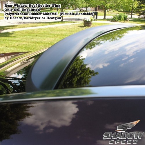 ShSpd 284R Rear Window Roof Spoiler Wing Fits 2013~2016 Dodge Dart Rallye Sedan - Picture 7 of 11