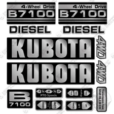 Fits Kubota B7100 Decal Kit Tractor - 7 YEAR OUTDOOR 3M VINYL!