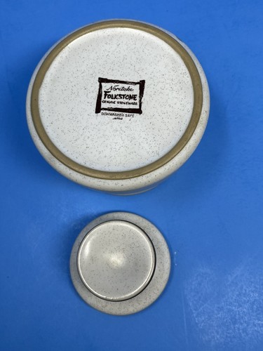 Milchkännchen & Zucker mit Deckel Salz & Pfefferstreuer Noritake Folkstone Orinda Steinzeug - Bild 5 von 11