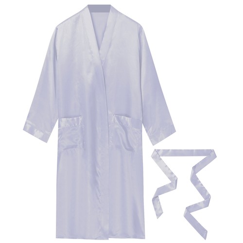 Ropa para el hogar para hombre Albornoz de aguas termales Sauna Ropa para dormir Batas Ropa de dormir Kimono satinado - Imagen 81 de 95