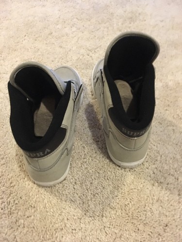 skateboard Vaider sportive 10 Nuove Supra scarpe Gray da w78xqtxU