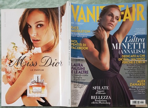 AL213 MAGAZINE VANITY FAIR 2012 39 MINETTI ALEX ZANARDI KATE MIDDLETON PAUSINI - Photo 12 sur 12