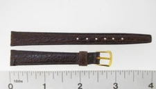 Watchband Stylecraft GENUINE WATER BISON strap 11 mm 7/16 in Brown Tan Regular