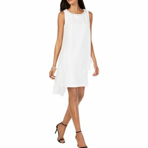 CONNECTED APPAREL NEW Women's Petite Ruched-side Striped Sheath Dress TEDO CONNECTED APPAREL NEW Women's Petite Ruched-side Striped Sheath Dress TEDO