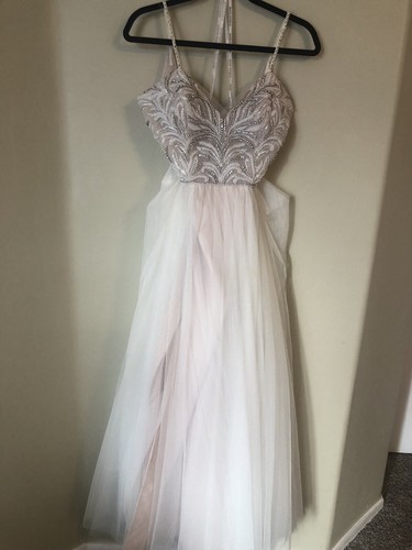 Maggie Sottero Wedding Dress Size 12 Charlene Ivory Over Pale Blush - Picture 7 of 11