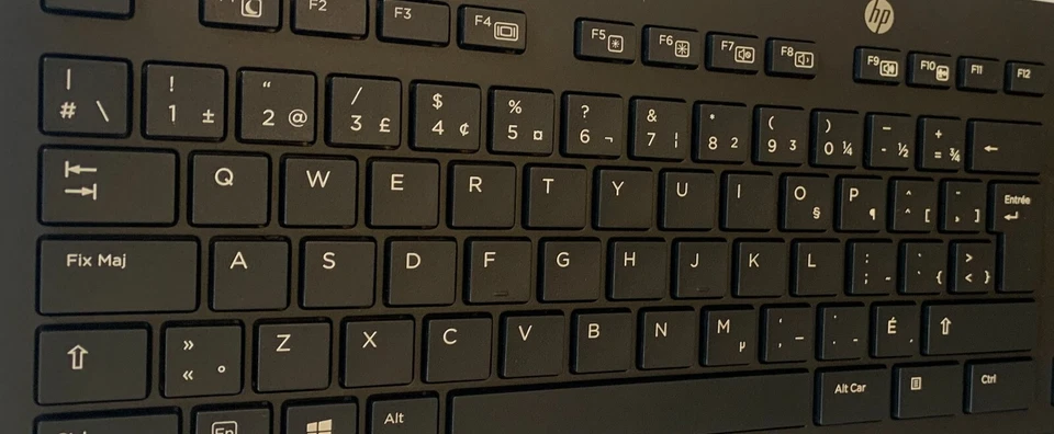 HP French SmartCard Keyboard USB Smart Card CCID French Azerty layout - Image 2 of 3