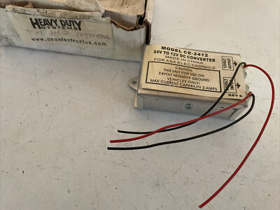 HEAVY DUTY SYSTEMS CE-2412 24V TO 12V DC CONVERTER NEW