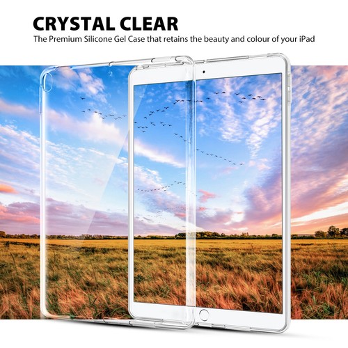 For Apple iPad 11 10 9 8 7 5 6 Air 5 4 3 Mini 7 Clear Soft Silicone Case Cover - Picture 2 of 29