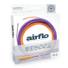 AIRFLO SUPERFLO POWER TAPER WF-5-F #5 WT FLOATING FLY LINE IN SUNBURST/PURPLE