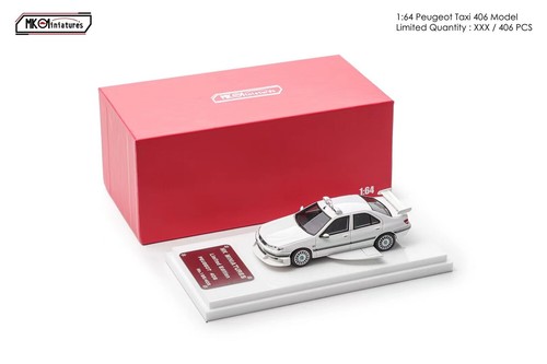 MK Miniatures 1:64 Taxi Peugeot 406 Film Ausgabe Modell Diecast Metall Auto - Bild 5 von 5