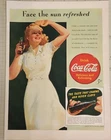 1946 Coca Cola Drink Soda Vintage Ad 14 x 10 face the sun refreshed