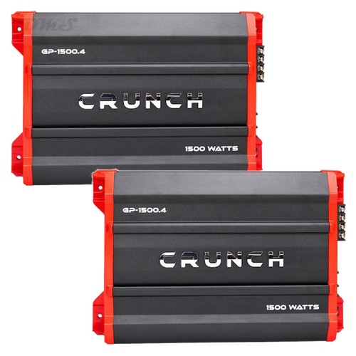 (2) Crunch Ground Pounder GP-1500.4 | 1500W Max 4 Channel Full Range Amplifiers - Picture 1 of 4
