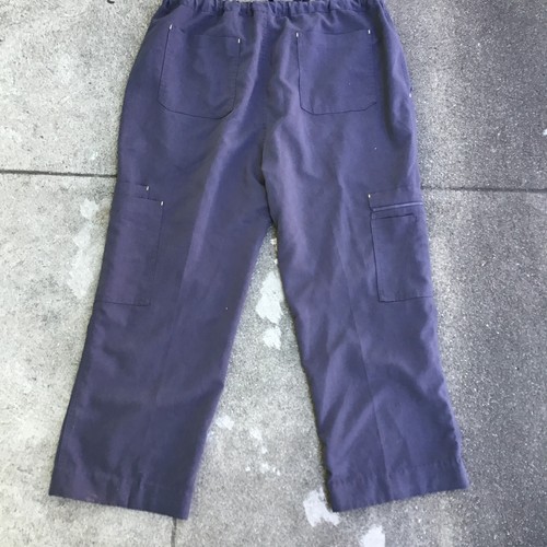 Figs Women XL Gray Scrub Pants Drawstring Waist Yellow Stitching Pockets - Picture 7 of 8