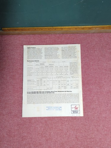 1968 AMC Rambler Sales Brochure Lockport NY Javelin Rebel American Ambassador - Bild 2 von 24