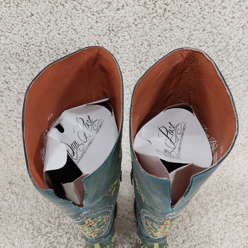 Botas occidentales Dan Post Flower Child para mujer 10 M, hasta la rodilla, cuero, bordadas - Imagen 7 de 16