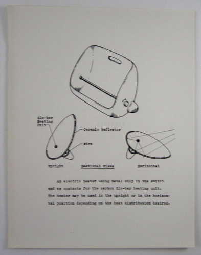 Piani Riscaldatore Spaziale Ceramica Cal Tech Disegno Industriale Tesi Schema Foto 1943 - Foto 16 di 17