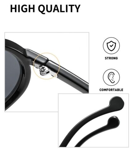 Trendy Oversized Sunglasses for Women Men Fashion Shield Aviator Sun Glasses - Picture 4 of 6