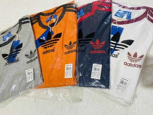 MEN'S ADIDAS ORIGINALS TEE SHORT SLEEVE CREW NECK THREE STRIPE T-SHIRT L, XL - Picture 7 of 64