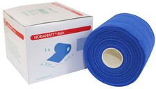 Noba Nobahaft-fein kohäsive Fixierbinde Mullbinde elastisch (blau, 8 cm x 20 m)