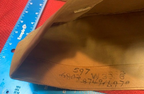 VINTAGE WW2 ERA LOT 4 OVERSEAS TROPICAL SUMMER HATS POWDER BLUE INFANTRY YT69 - Picture 11 of 12