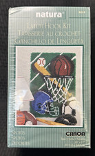 Natura Caron SPORTS Latch Hook Rug Kit R058 20" X 27" Brand New Sealed